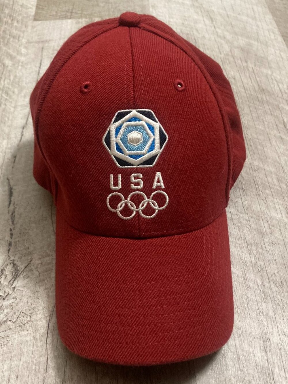 Nike Team USA 2006 Torino Winter Olympics Burgundy Cotton Baseball Hat